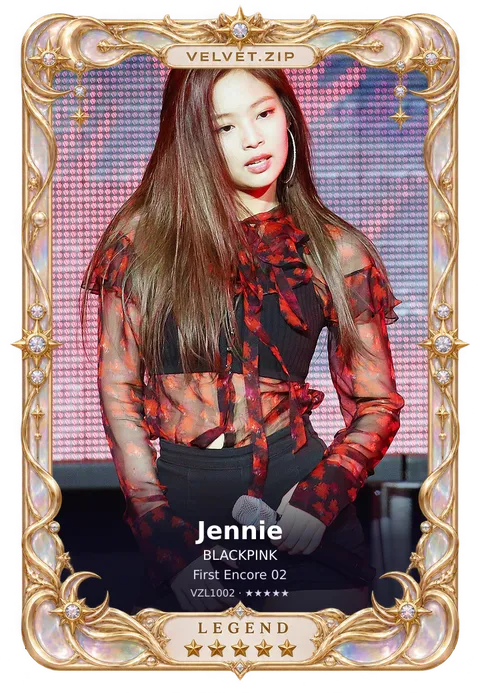 Photocard de Jennie de cinco estrellas
