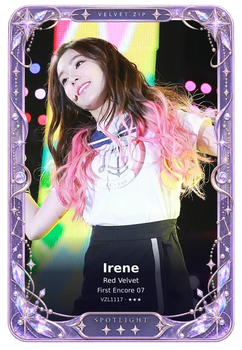 Photocard de Irene de tres estrellas