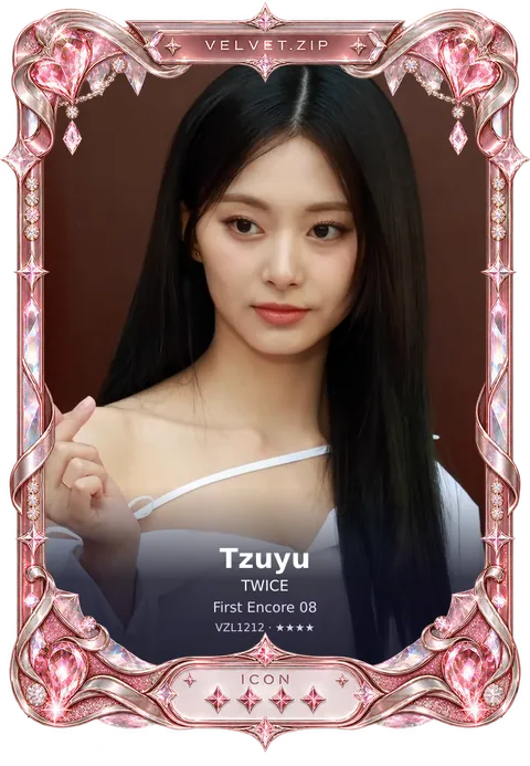 Photocard de Tzuyu de cuatro estrellas